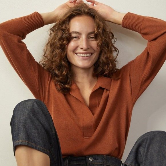Everlane Sweaters - Everlane The Cashmere Polo Sweater XS